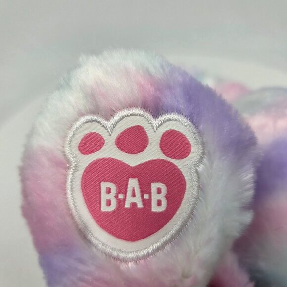 Build a Bear 16” Plush Kitty Cat Pastel Tie Dye Pink Purple Aqua White - Picture 5 of 6